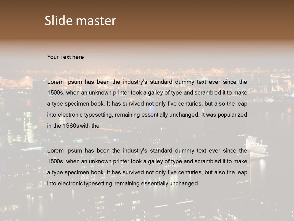 Harbour Business Activity PowerPoint Template