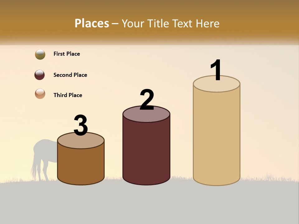 Western Orange Horizontal PowerPoint Template