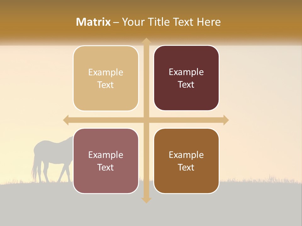 Western Orange Horizontal PowerPoint Template