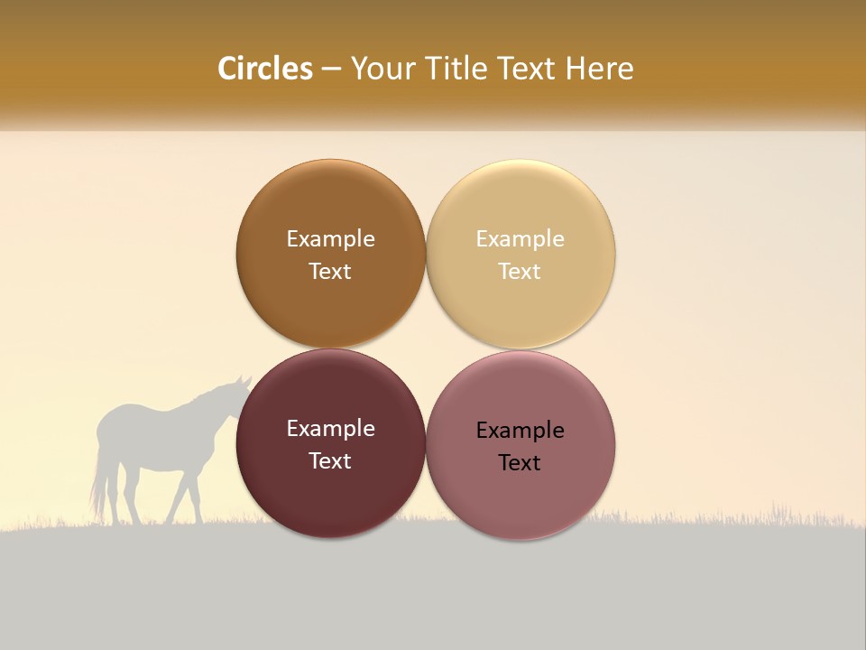 Western Orange Horizontal PowerPoint Template