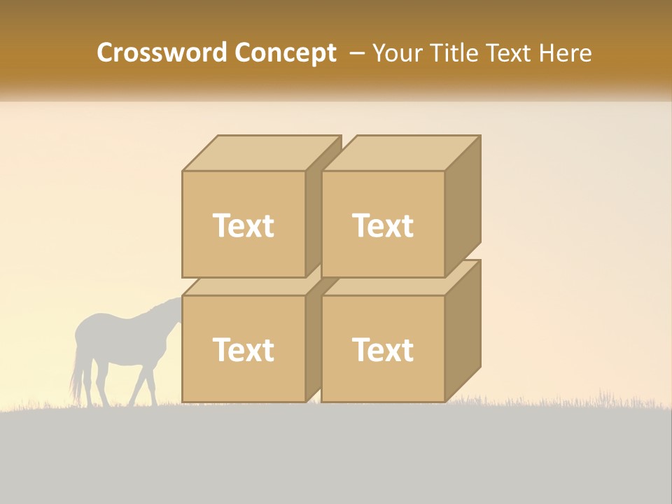 Western Orange Horizontal PowerPoint Template