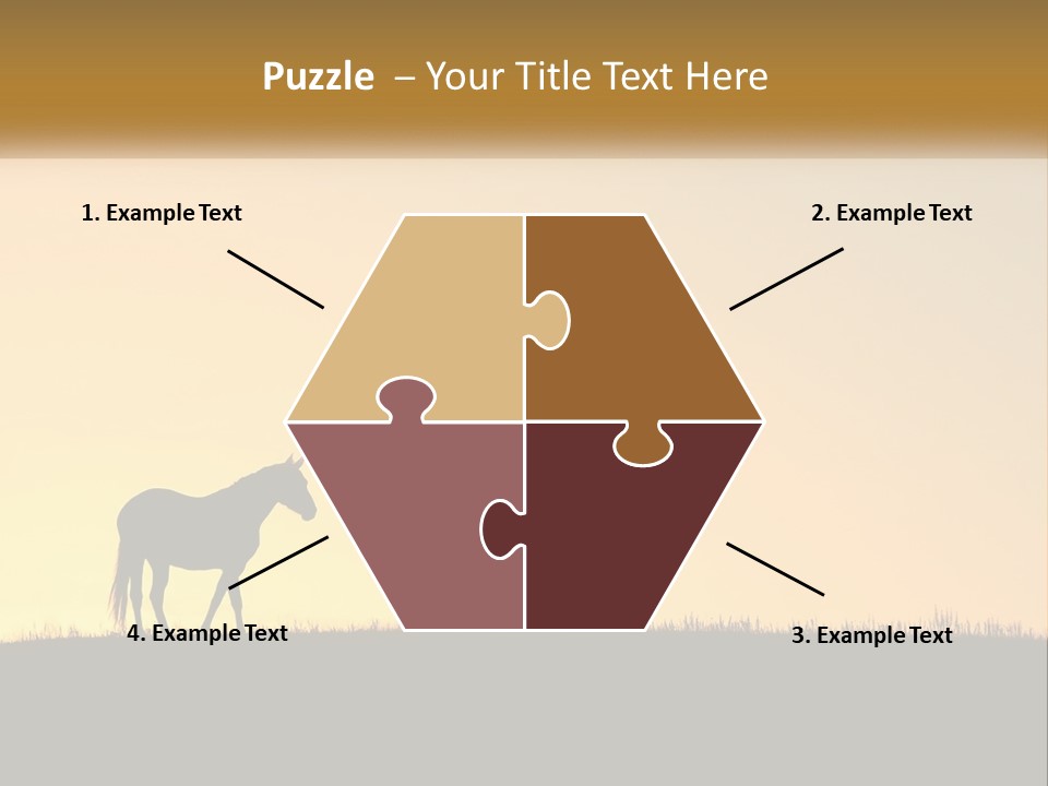 Western Orange Horizontal PowerPoint Template