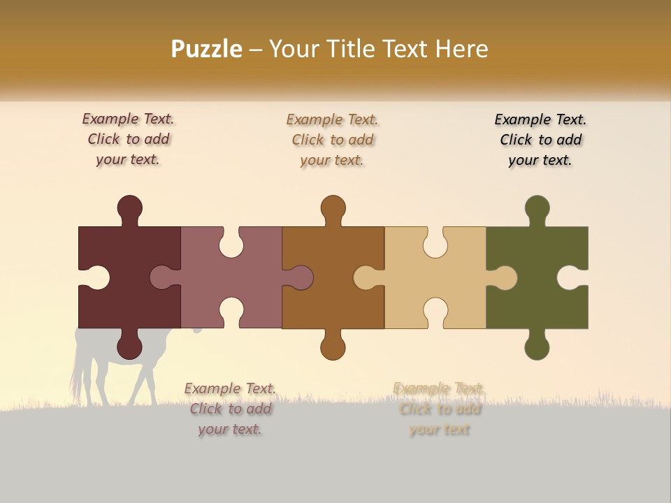 Western Orange Horizontal PowerPoint Template