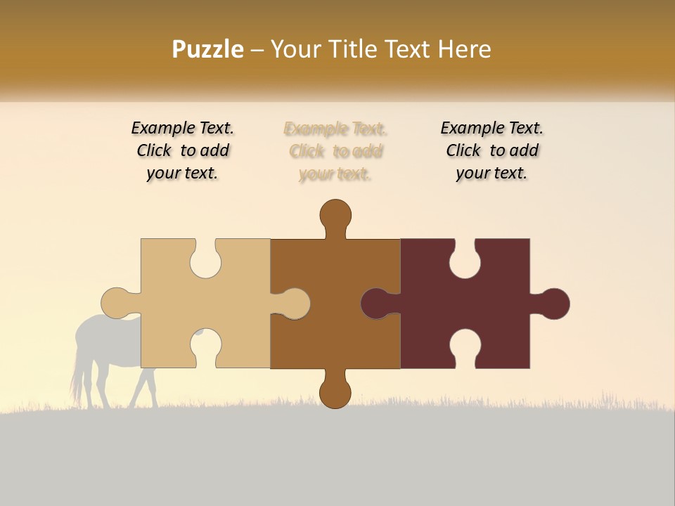 Western Orange Horizontal PowerPoint Template