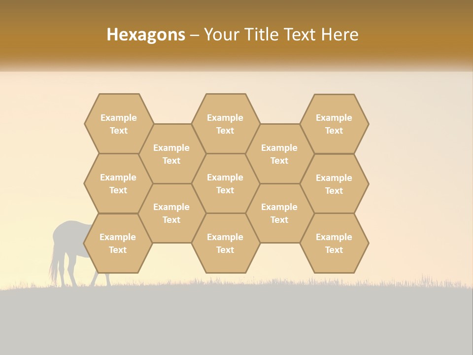 Western Orange Horizontal PowerPoint Template