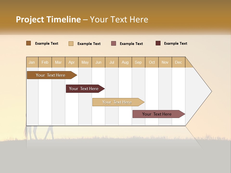 Western Orange Horizontal PowerPoint Template