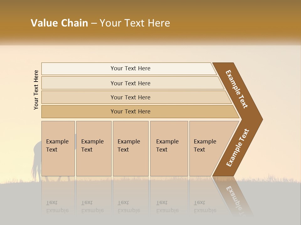 Western Orange Horizontal PowerPoint Template