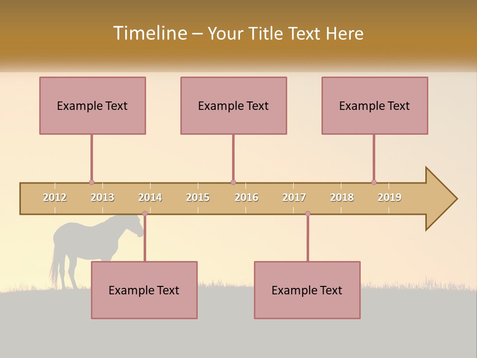 Western Orange Horizontal PowerPoint Template