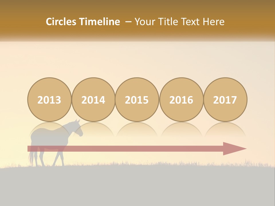 Western Orange Horizontal PowerPoint Template