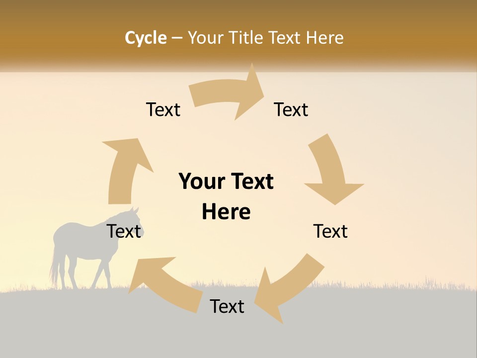 Western Orange Horizontal PowerPoint Template