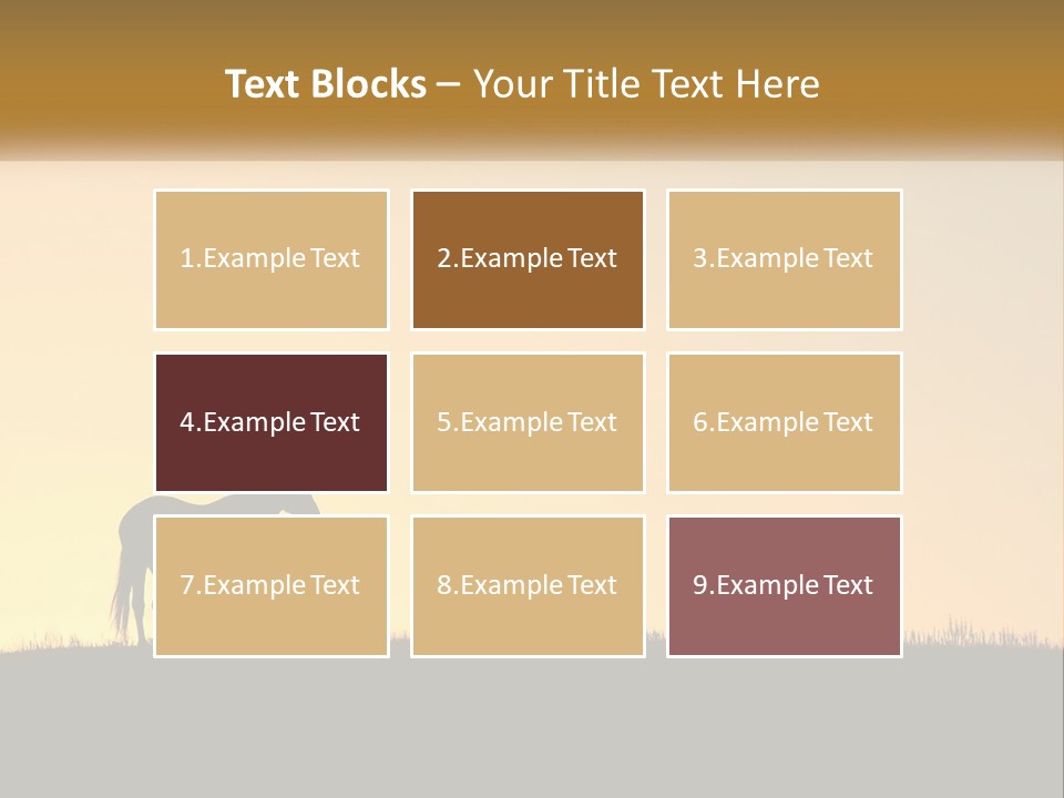 Western Orange Horizontal PowerPoint Template