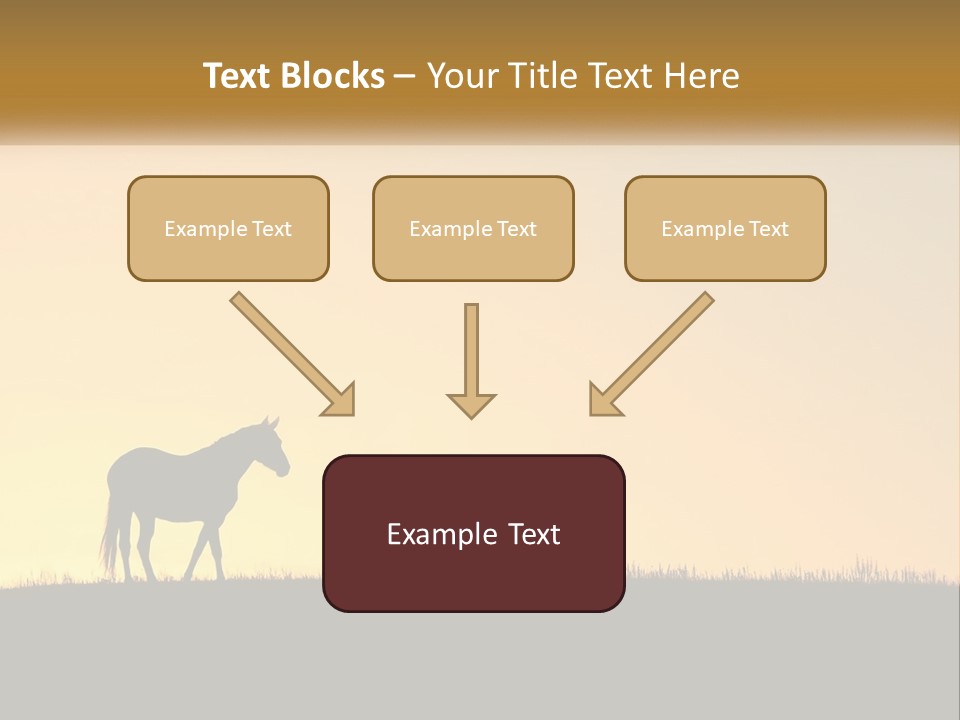 Western Orange Horizontal PowerPoint Template