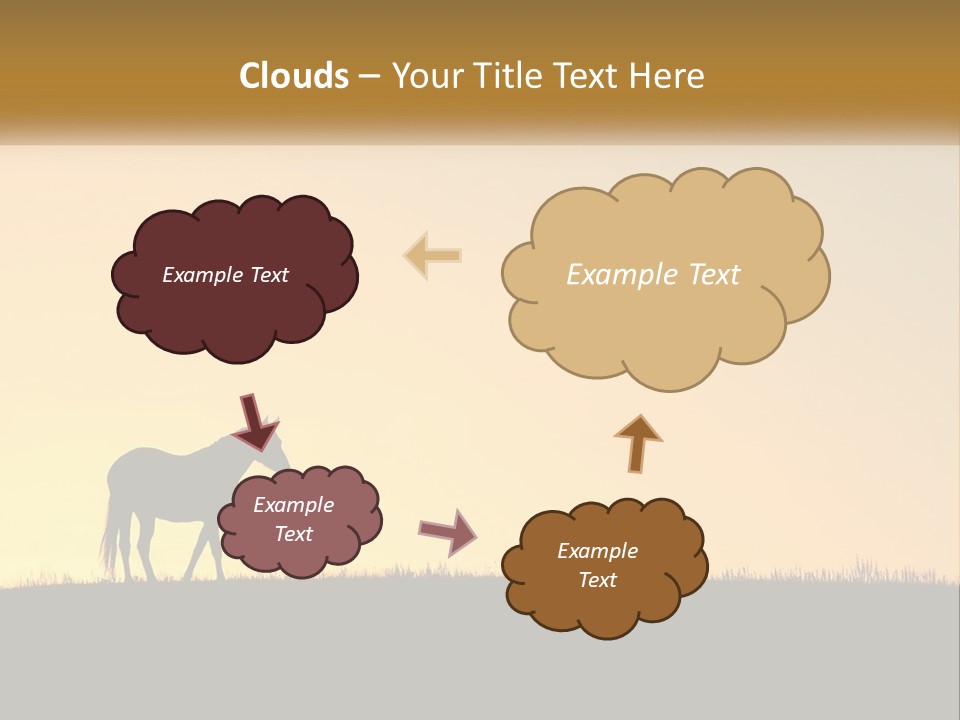 Western Orange Horizontal PowerPoint Template