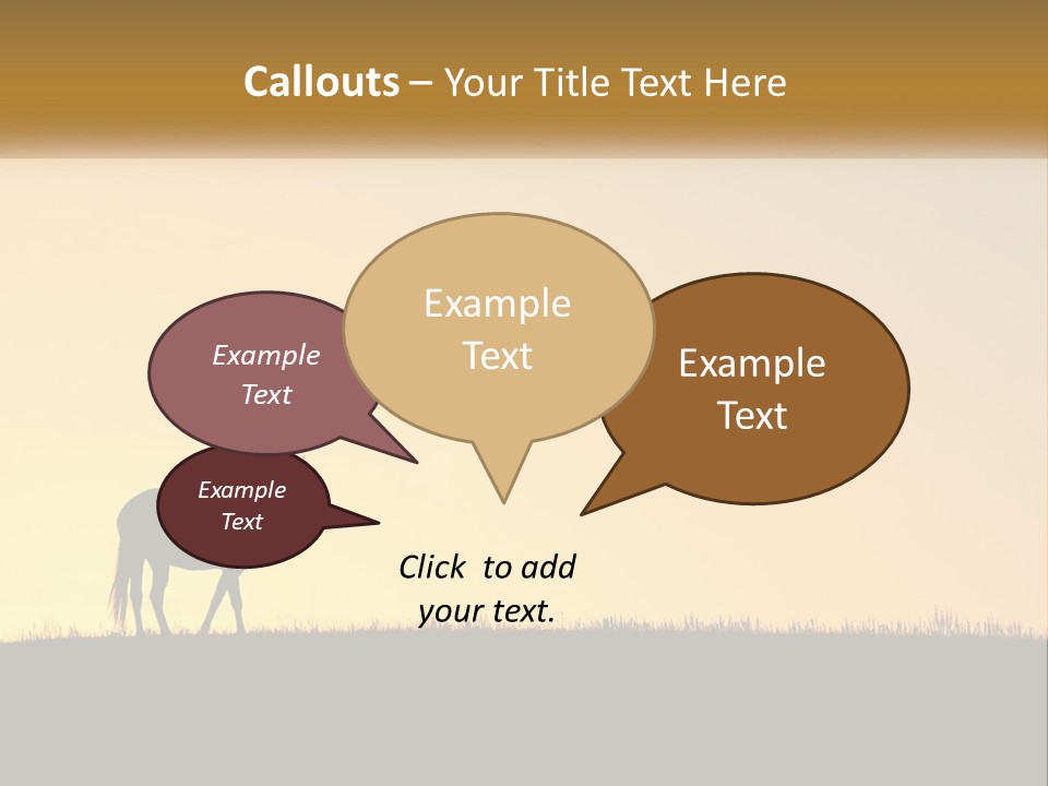 Western Orange Horizontal PowerPoint Template