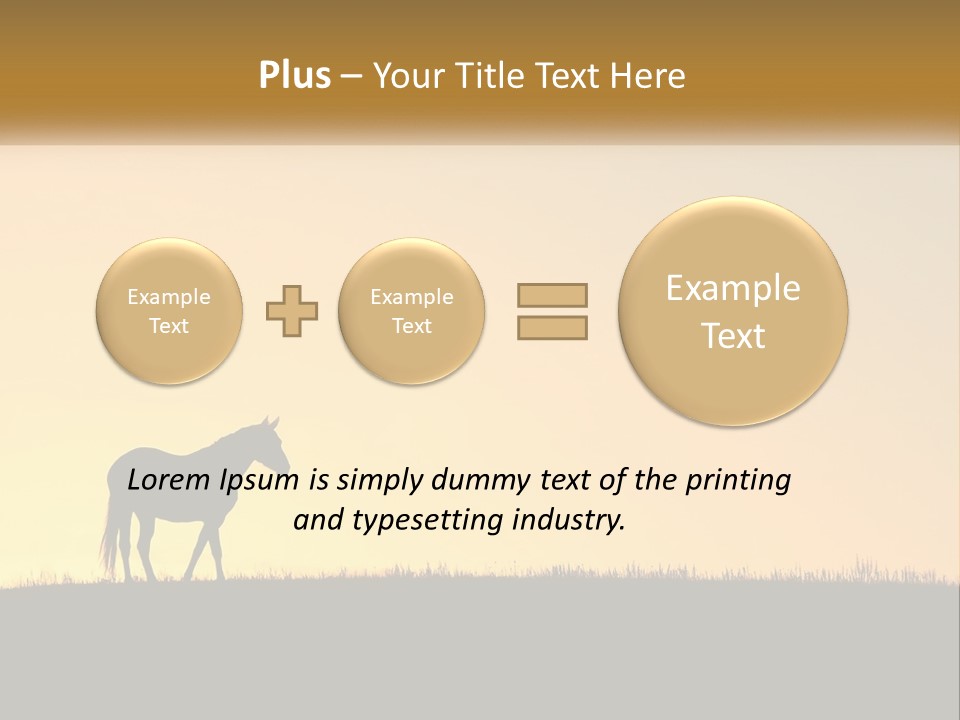 Western Orange Horizontal PowerPoint Template