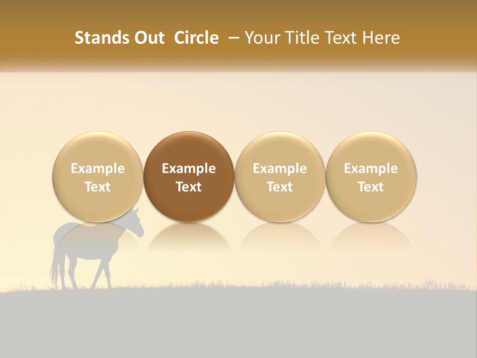 Western Orange Horizontal PowerPoint Template