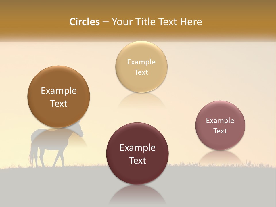 Western Orange Horizontal PowerPoint Template