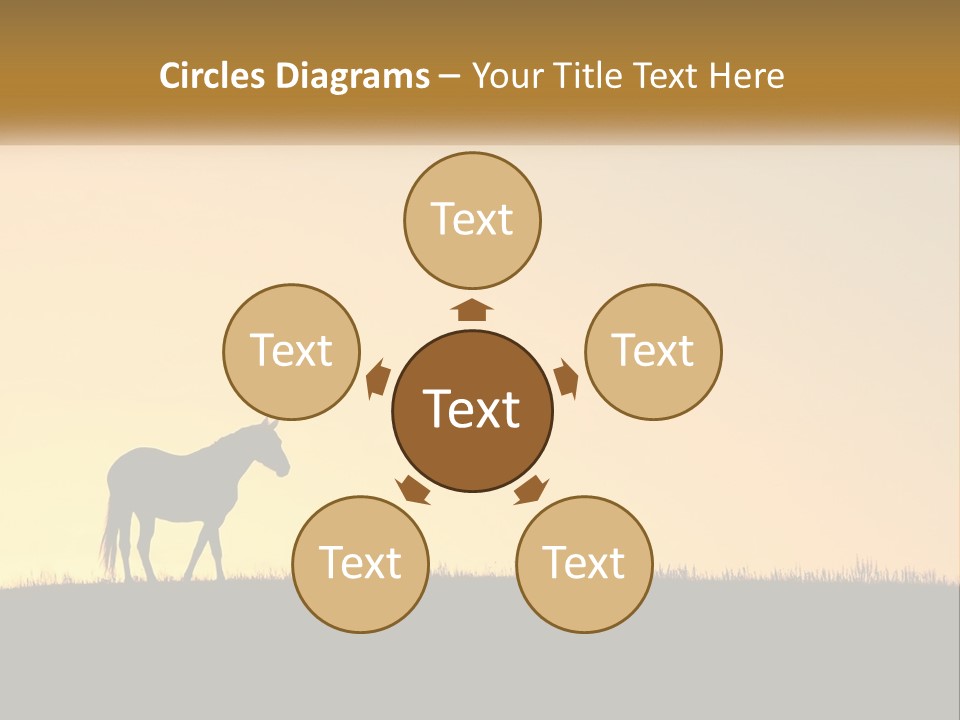 Western Orange Horizontal PowerPoint Template