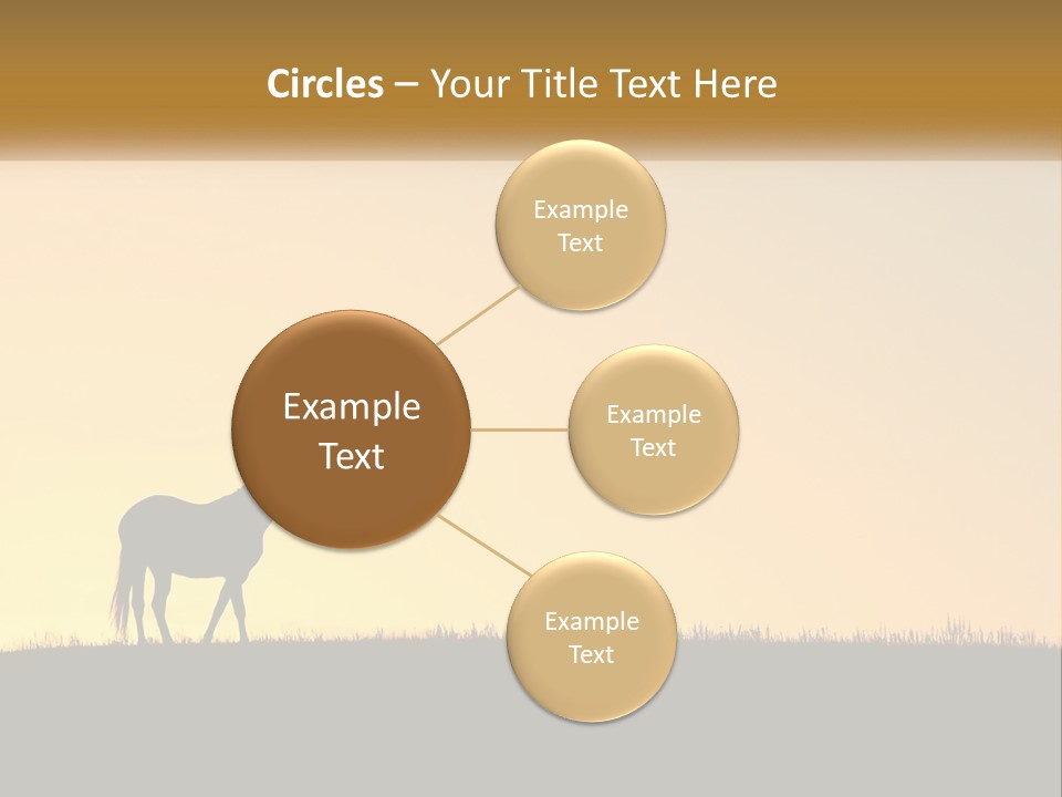 Western Orange Horizontal PowerPoint Template