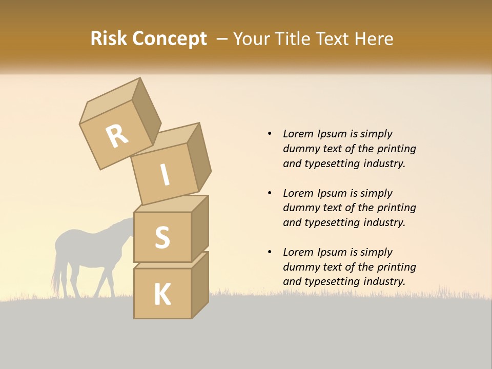 Western Orange Horizontal PowerPoint Template