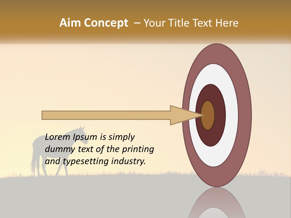 Western Orange Horizontal PowerPoint Template