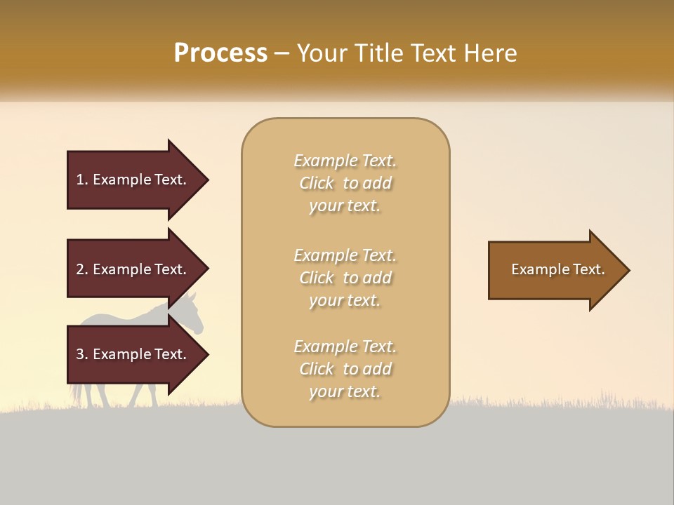 Western Orange Horizontal PowerPoint Template