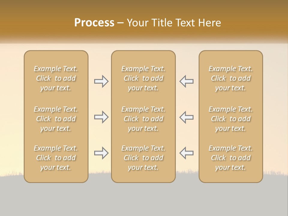 Western Orange Horizontal PowerPoint Template
