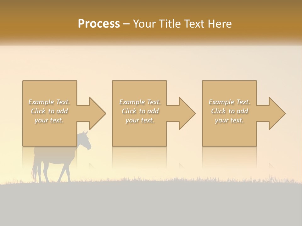 Western Orange Horizontal PowerPoint Template
