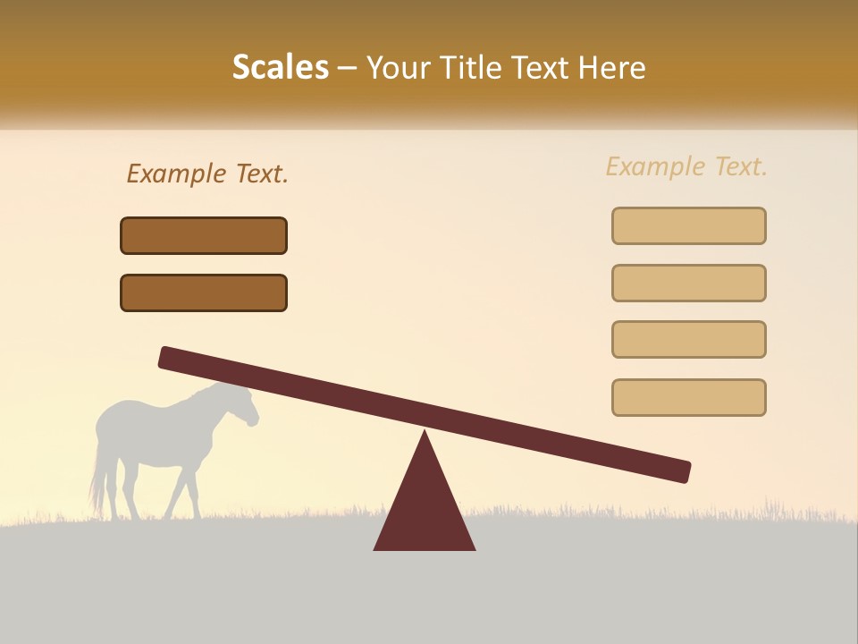 Western Orange Horizontal PowerPoint Template