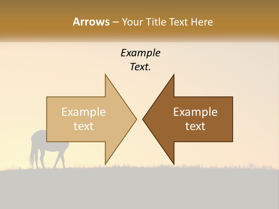 Western Orange Horizontal PowerPoint Template