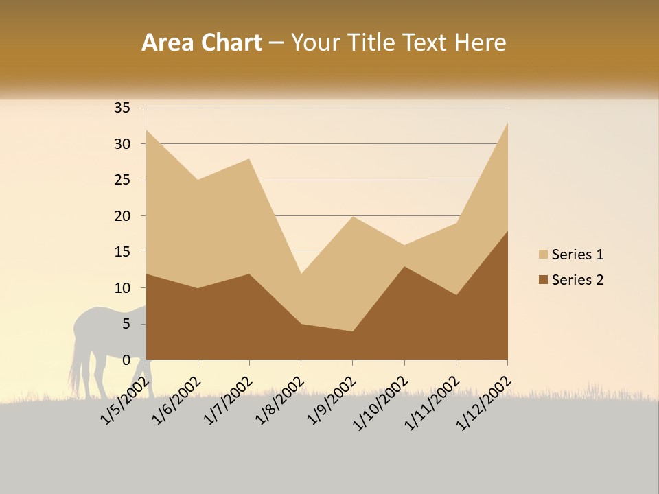 Western Orange Horizontal PowerPoint Template