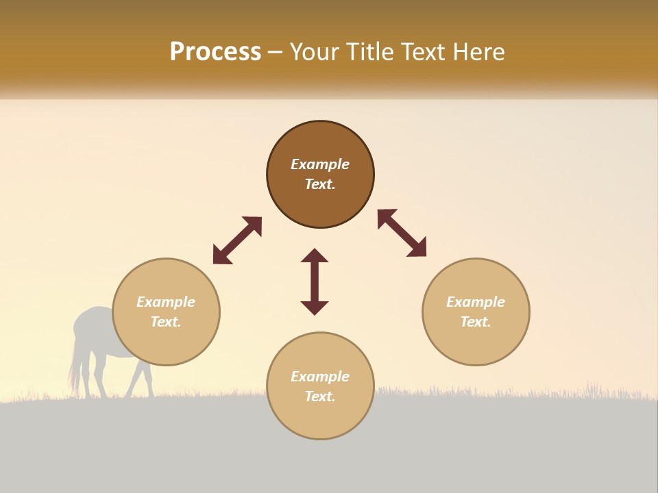 Western Orange Horizontal PowerPoint Template