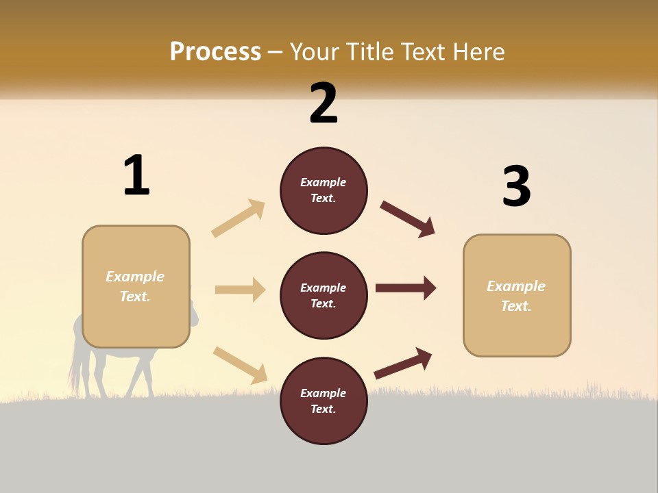 Western Orange Horizontal PowerPoint Template