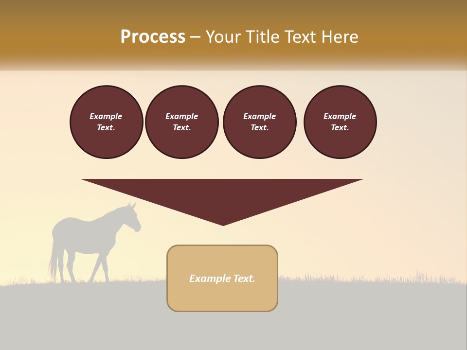 Western Orange Horizontal PowerPoint Template