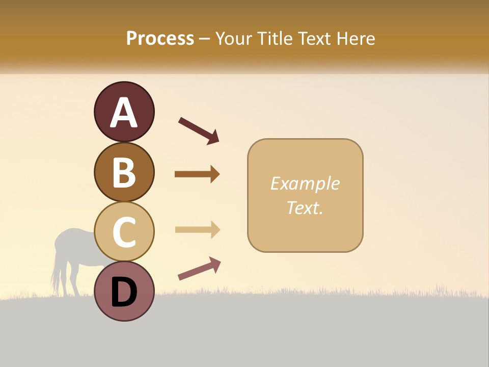 Western Orange Horizontal PowerPoint Template