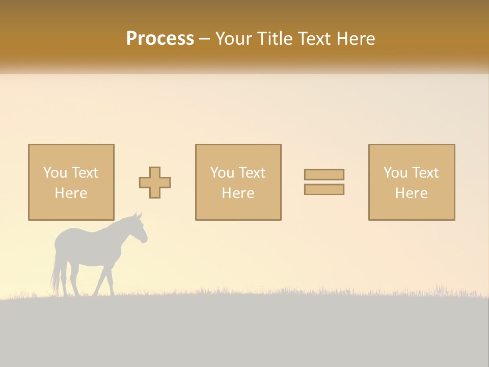 Western Orange Horizontal PowerPoint Template