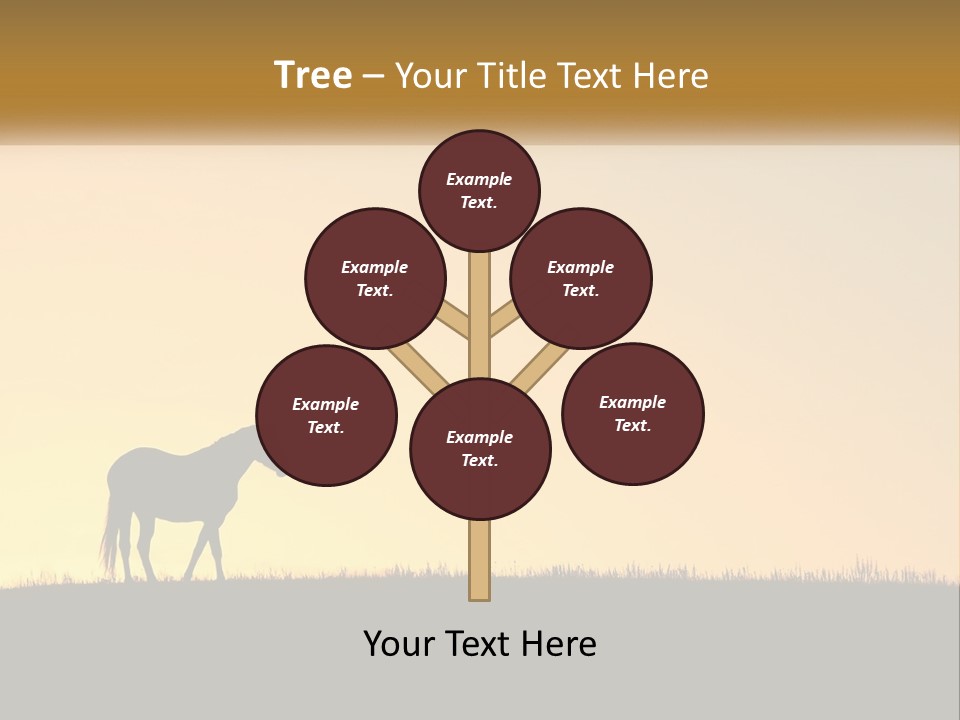 Western Orange Horizontal PowerPoint Template