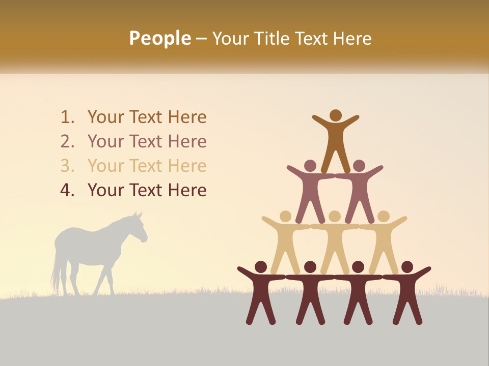 Western Orange Horizontal PowerPoint Template