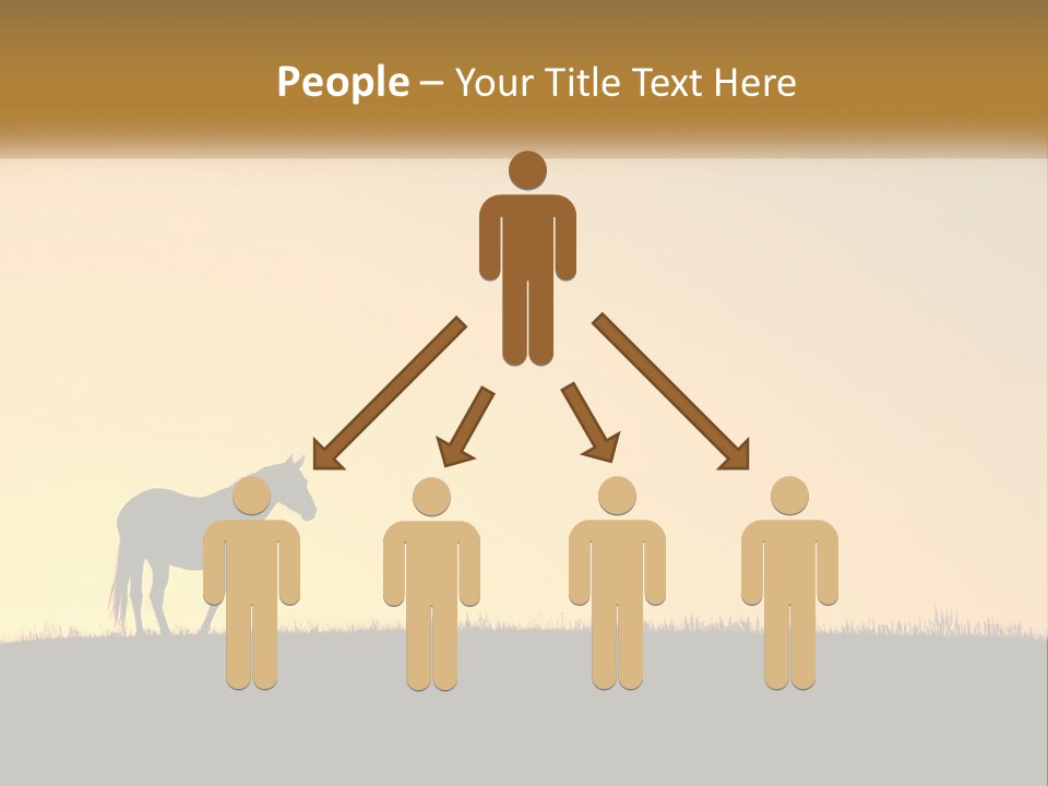 Western Orange Horizontal PowerPoint Template