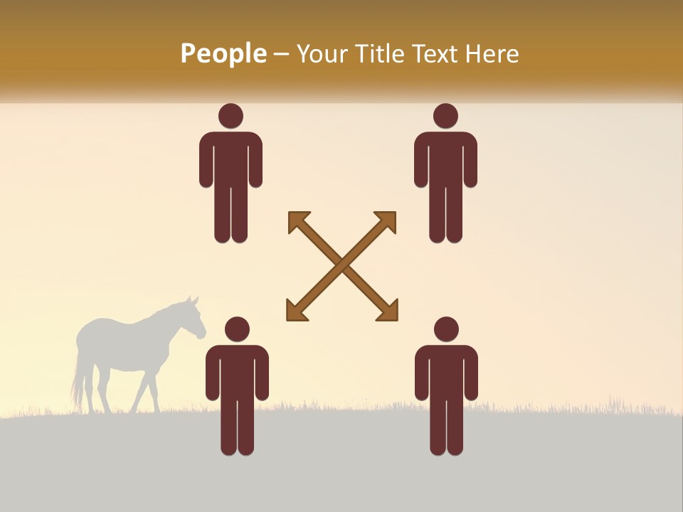 Western Orange Horizontal PowerPoint Template