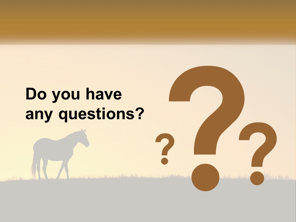 Western Orange Horizontal PowerPoint Template