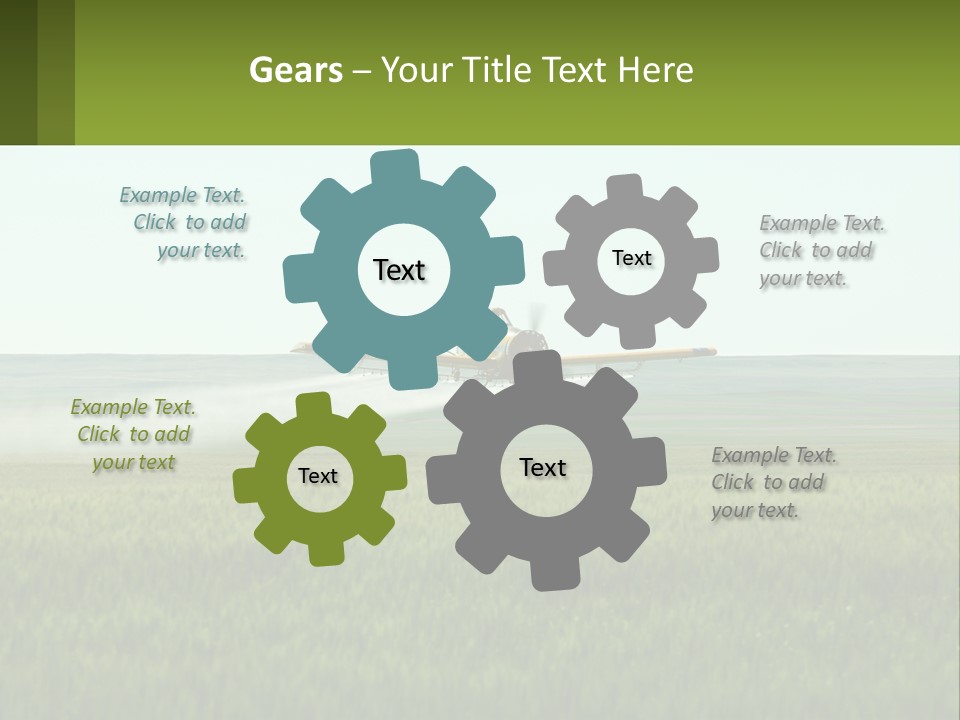 Chemicals Action Crop Dusting PowerPoint Template