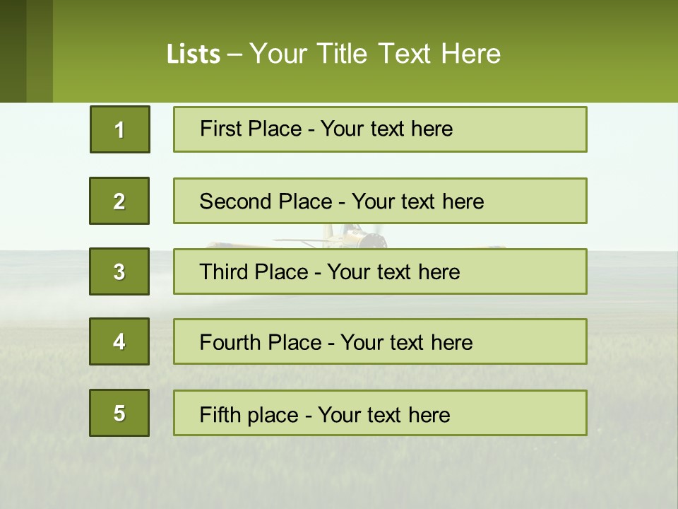 Chemicals Action Crop Dusting PowerPoint Template