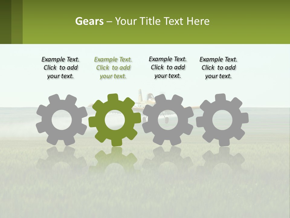 Chemicals Action Crop Dusting PowerPoint Template