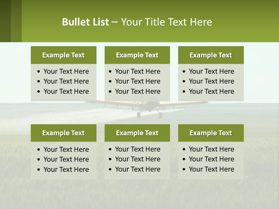 Chemicals Action Crop Dusting PowerPoint Template