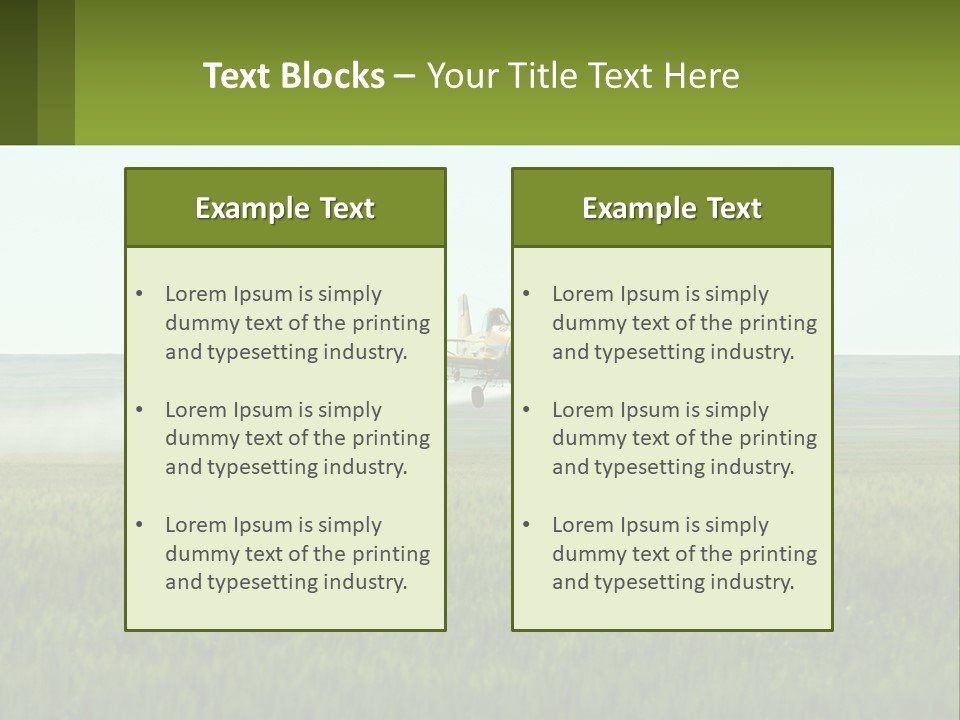 Chemicals Action Crop Dusting PowerPoint Template
