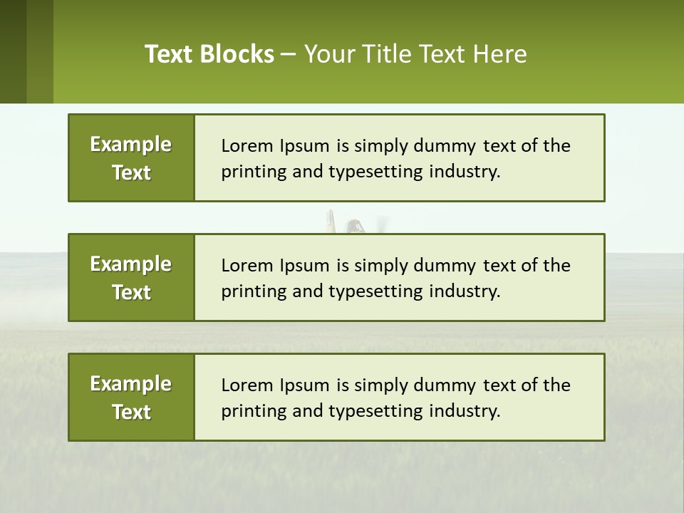 Chemicals Action Crop Dusting PowerPoint Template