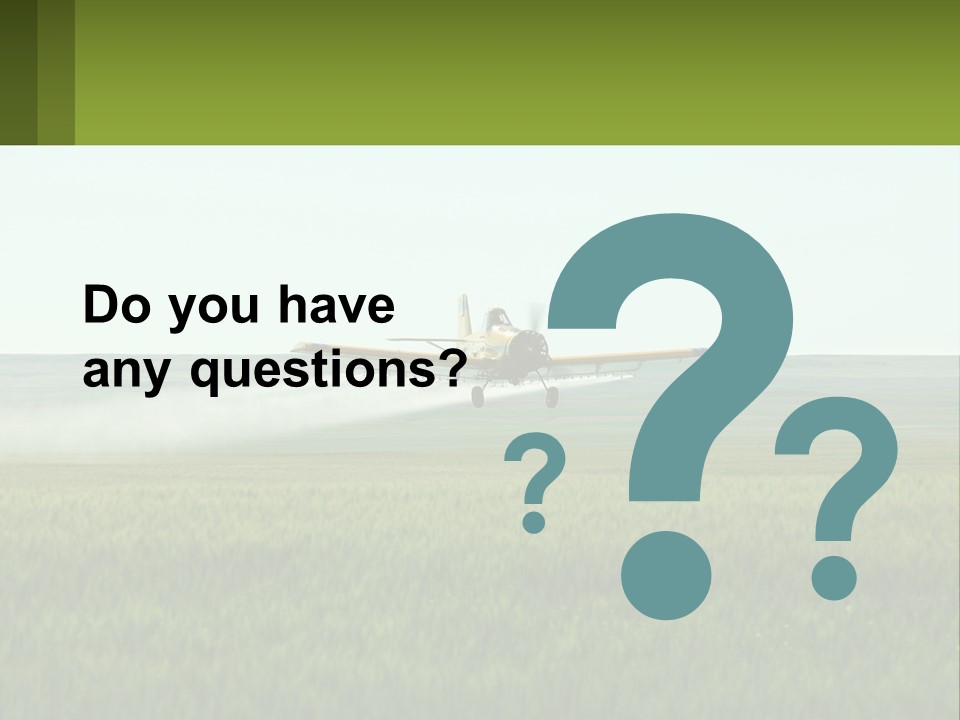 Chemicals Action Crop Dusting PowerPoint Template