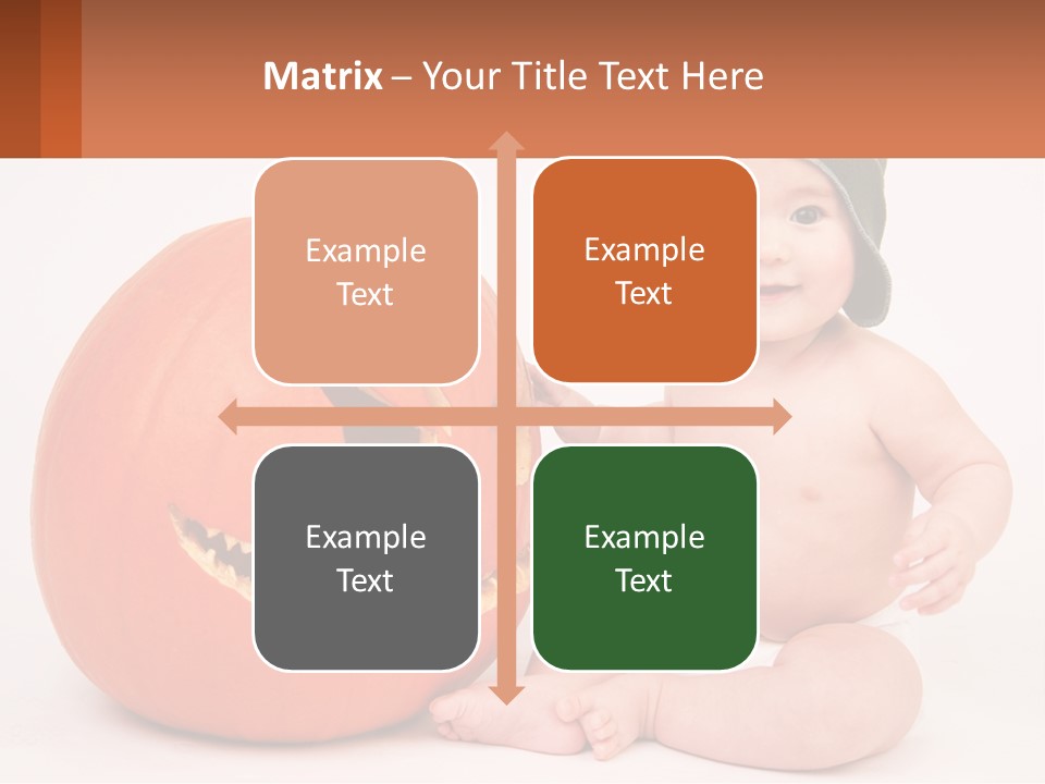 Carved Halloween Infant Fun PowerPoint Template