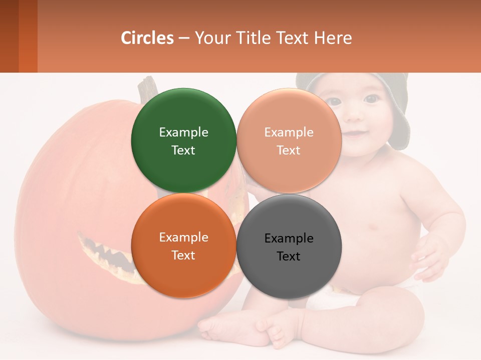 Carved Halloween Infant Fun PowerPoint Template